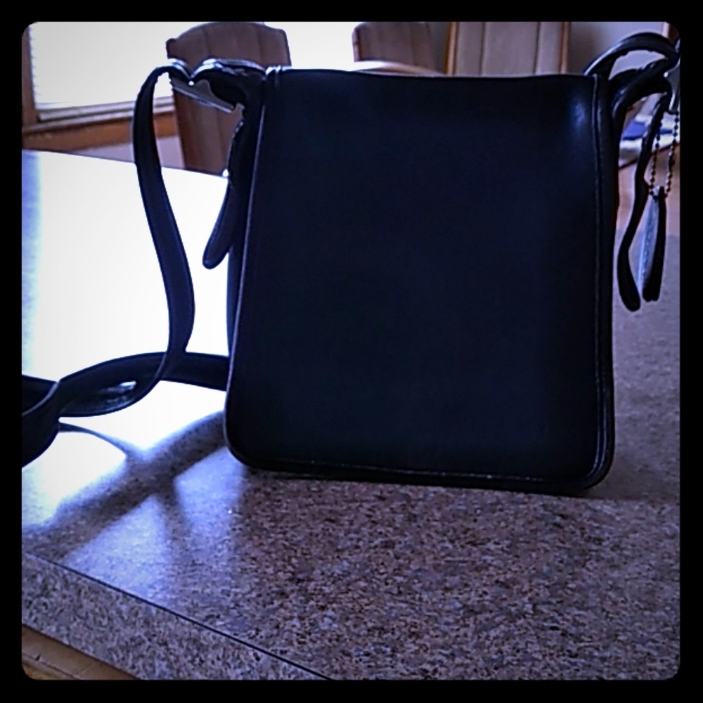 Authentic Coach monogram crossbody handbag